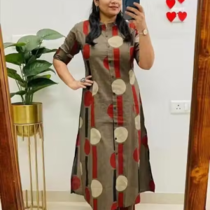 Printed Cotton Kurta Palazzos Fit/ for Women
