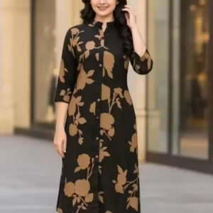 Printed Crepe Kurta Palazzos Fit/ for Women