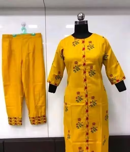 Cotton Kurta Pants for Women - Image 2