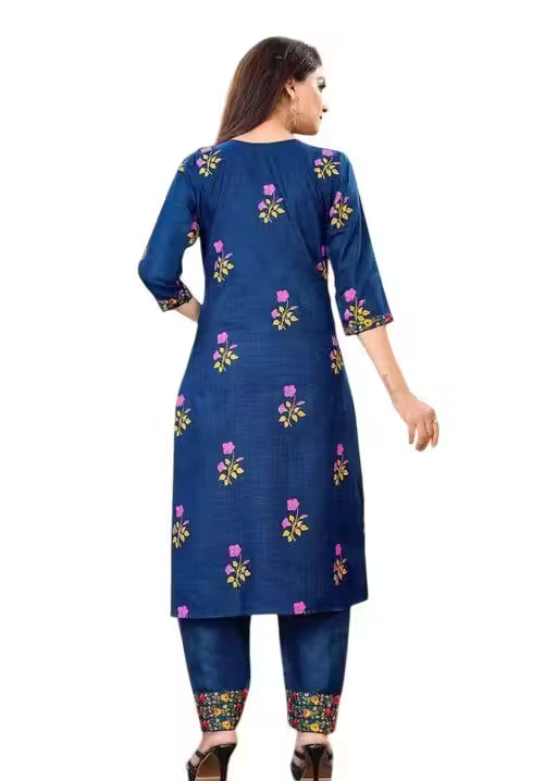 Cotton Kurta Pants for Women - Image 2