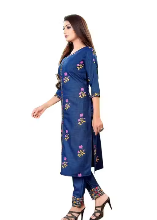 Cotton Kurta Pants for Women - Image 3