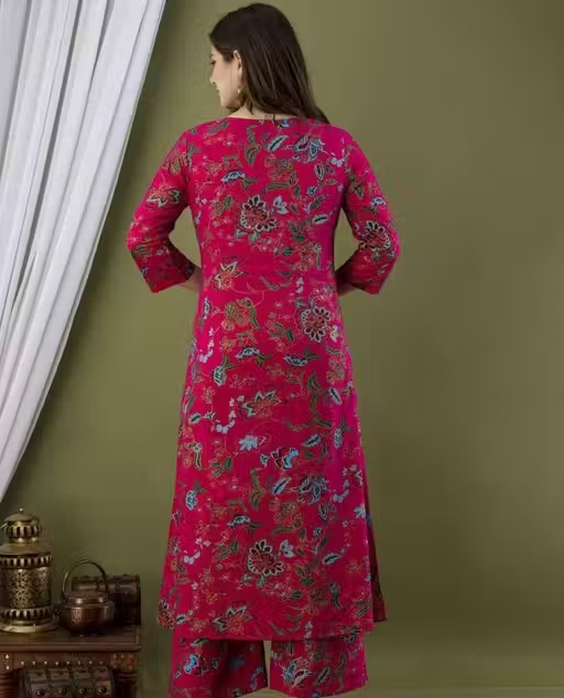 Rayon Kurta Palazzos for Women - Image 3