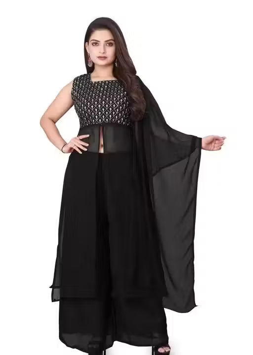 Georgette Kurta Palazzos for Women