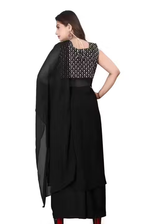 Georgette Kurta Palazzos for Women - Image 3