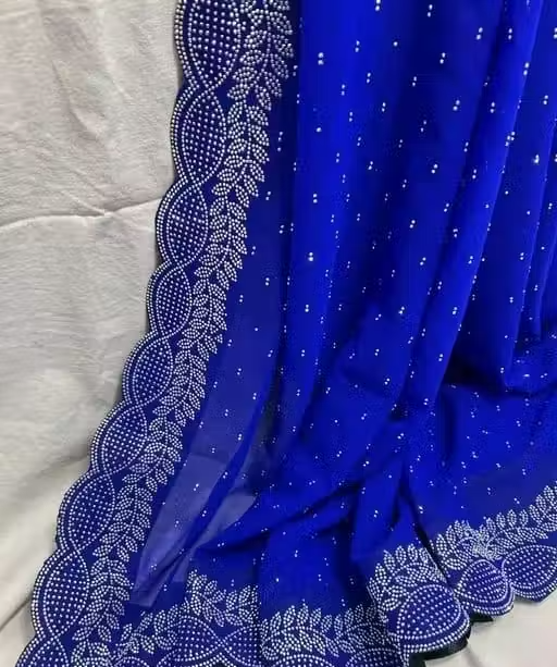 Diamond work Traditional Fancy Saree
