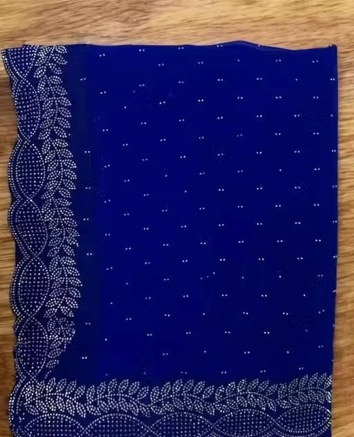Diamond work Traditional Fancy Saree - Image 4