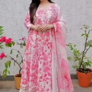 Printed Rayon Kurta Set for Women