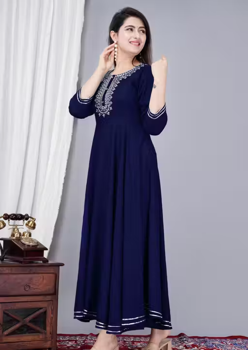 women anarkali kurti. Trending kurti for women - Image 3