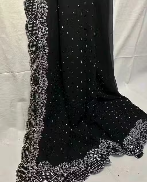 Diamond work Traditional Fancy Saree - Image 3