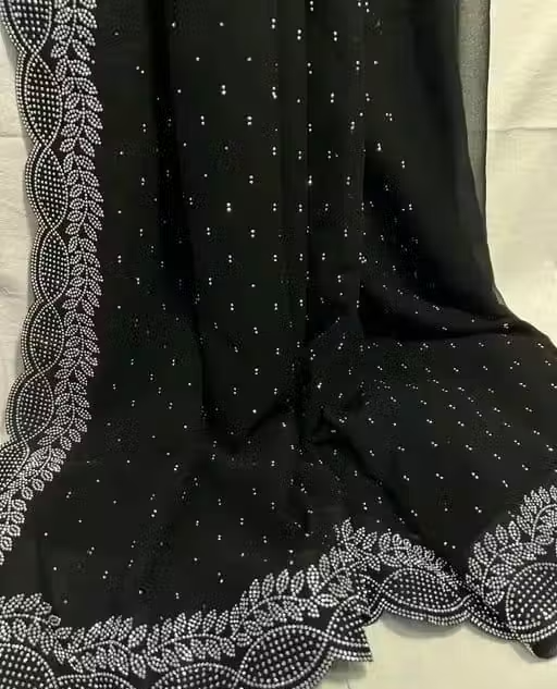 Diamond work Traditional Fancy Saree - Image 4