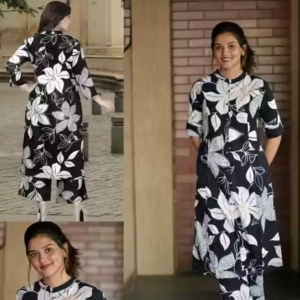 Printed Rayon Kurta Pants Fit/ for Women