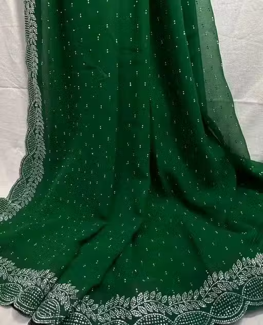 Diamond work Traditional Fancy Saree - Image 2