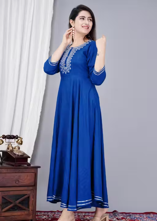 women anarkali kurti. Trending kurti for women - Image 3