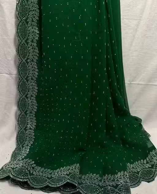 Diamond work Traditional Fancy Saree - Image 4