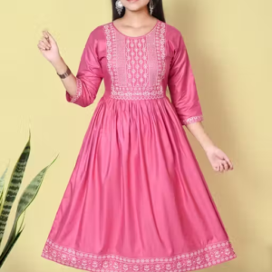 Stylish & Comfortable Kurtis for Every Occasion â€“ Trendy, Elegant, and Viscose Rayon & Embroidered Designs for Women (Light Pink)