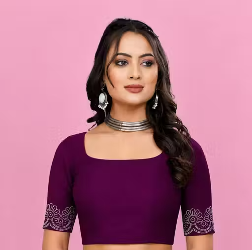 Siroski Hotfix Diamonds Saree | Sarees for Women | Party wear Sarees | Saree new Model 2025 - Image 3