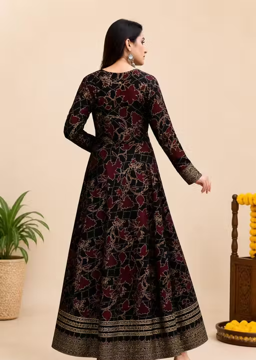 Flared Anarkali gown dress kurta for womens