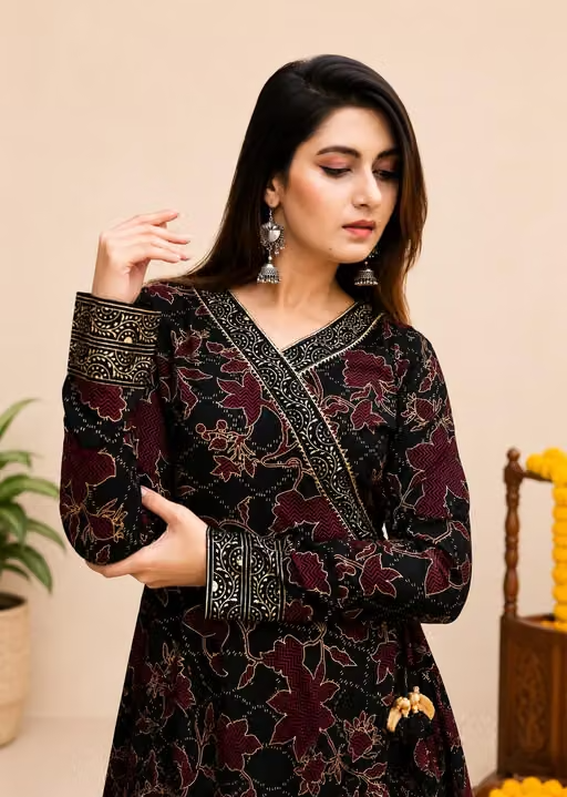 Flared Anarkali gown dress kurta for womens - Image 3