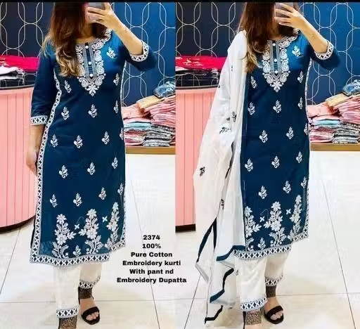 Cotton Kurta Pants for Women