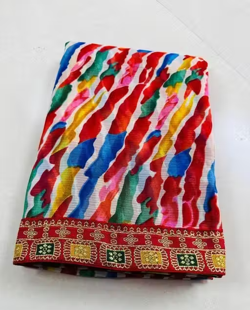 Bandhani saree, Bandhej saree, Top selling saree, Saree with blouse, pure georgette saree, soft georgette saree, party wear saree, desiger saree, banarsi saree, celebrity saree, festive saree, bollywood saree - Image 4
