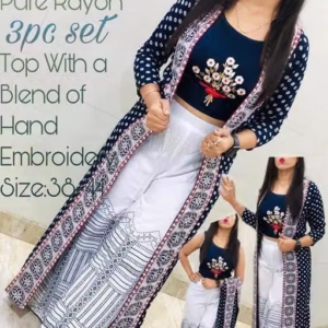 Rayon Kurta Palazzos for Women