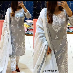 Embroidered Rayon Kurta Set for Women