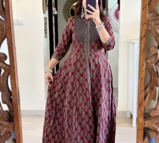 beautiful anrkali gowan reyon febric $ beautiful print
