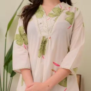 Printed Viscose Kurta Pants Fit/ for Women