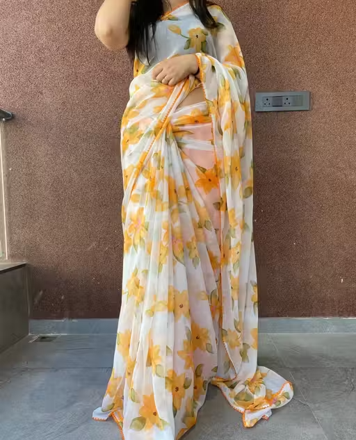 FLOWER DESIGNER SAREE