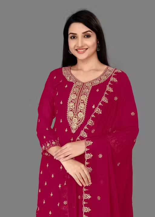 Embroidered Kurta Set for Women - Image 4