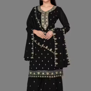 Embroidered Georgette Kurta Set for Women
