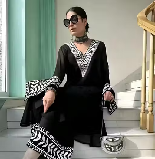 Georgette Kurta Palazzos for Women