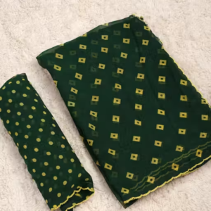 Georgette Printed Saree (With Lace)