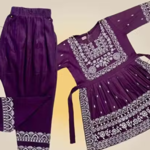 Embroidered Rayon Palazzos for Women