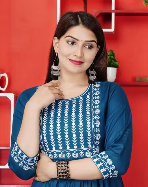 SKY ANARKALI KURTI - Image 4