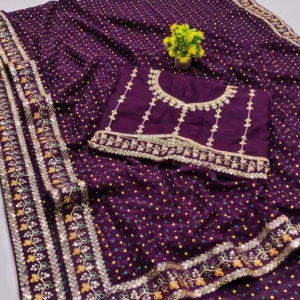 Fency Disener Georgette Pretty Sarees With New Fency Border With Blouse Piece.