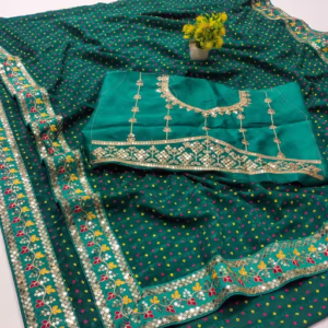 Fency Disener Georgette Pretty Sarees With New Fency Border With Blouse Piece.