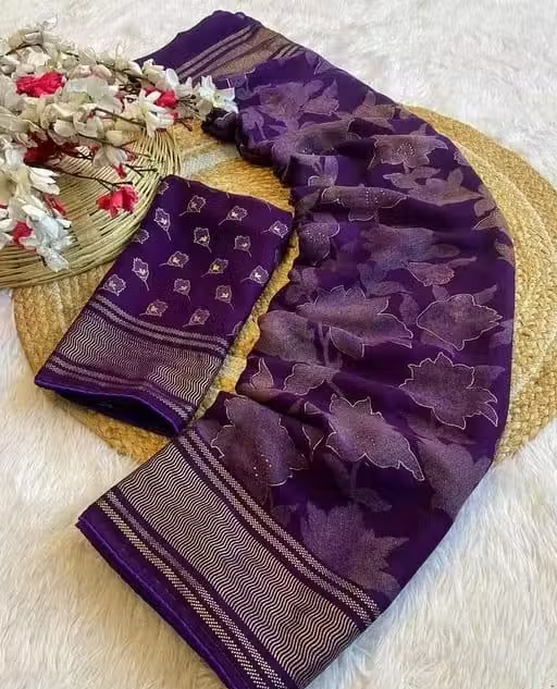 Georgette fancy saree