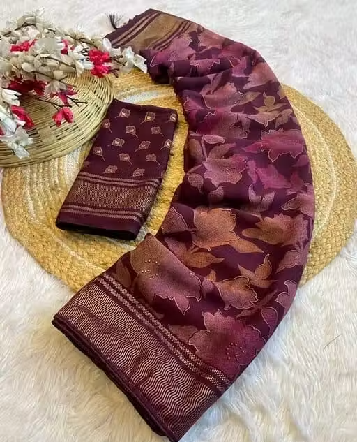 Georgette fancy saree