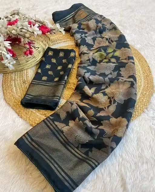 Georgette fancy saree