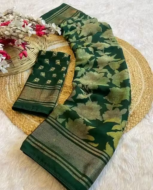 Georgette fancy saree