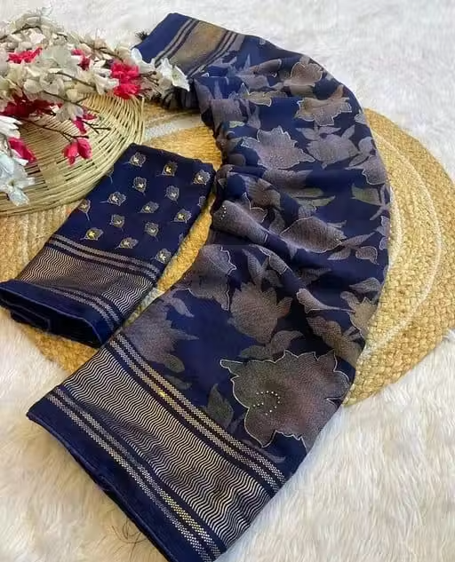 Georgette fancy saree