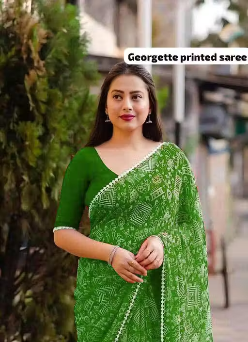Georgette Printed Saree
