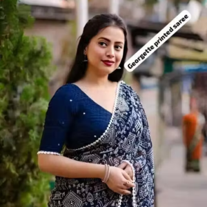Georgette Printed Saree