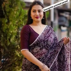 Georgette Printed Saree
