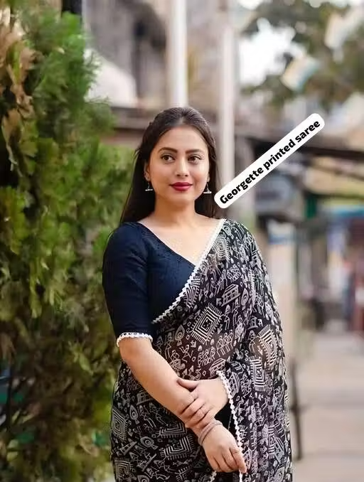 Georgette Printed Saree