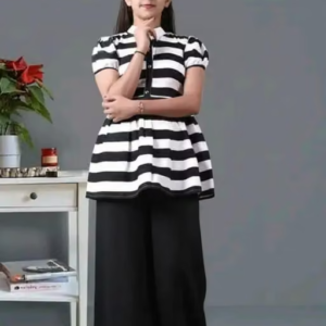 Striped Crepe for Women