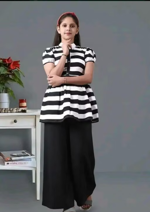Striped Crepe for Women