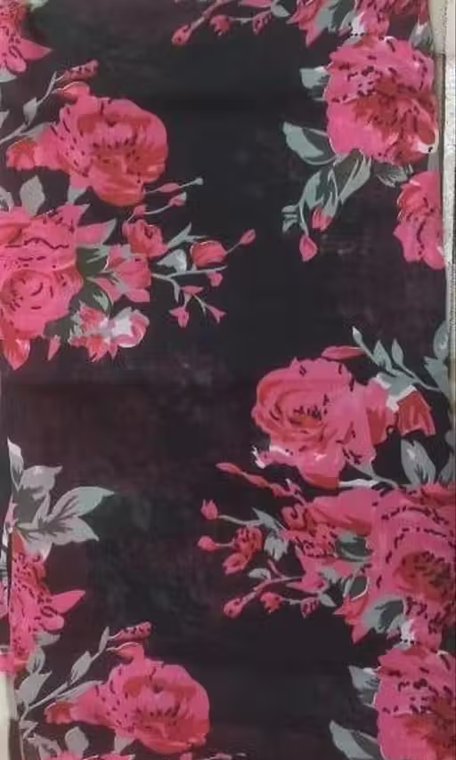 half and half georgette pink Saree with blouse - Image 2