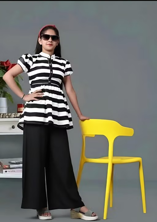 Striped Crepe for Women - Image 4